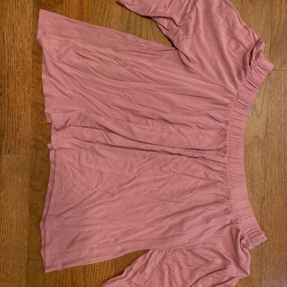 Pink off the shoulder top